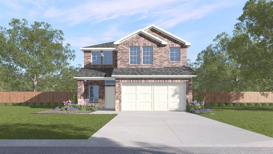 New Construction by DR Horton. This beautiful 2 story home offers 4 Bedrooms, 2.5 Bathrooms, 2 Car Garage, and Covered Patio. Energy efficient, and smart home features included.