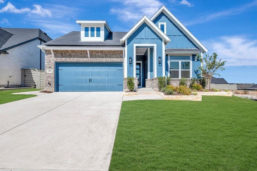 Step into the Pemshore – a stunning 4-bedroom, 3-bathroom home with a private study and exceptional design. The open-concept living room, kitchen, and dining area are anchored by a gorgeous oversized island, perfect for gatherings. Relax on the extended covered porch or retreat to the expansive owner’s suite, complete with a custom extension for added comfort. Crafted for both style and functionality, this home is ready to impress.