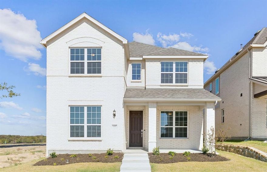 Welcome to your dream home at Pinnacle at Legacy Hills in Celina! This stunning Courtyard plan offers 4 bedrooms, 3 bathrooms, and spans 2,450 square feet of thoughtfully designed living space. Available NOW, this home has everything you need and more. The first floor boasts a guest suite, a study, providing ample space for work and relaxation. The sunlit gathering room, with large windows invites natural light, while the expansive kitchen shines with premium finishes, including quartz countertops, and built-in stainless-steel appliances. The second floor offers a loft with open rail, ideal for entertaining. The luxurious walk-in shower, adding a touch of spa-like elegance. Enjoy outdoor living with covered front and back patios, perfect for unwinding. The future amenity center includes a golf course and 7 planned amenity centers, this home is also equipped for a perfect connected home environment.