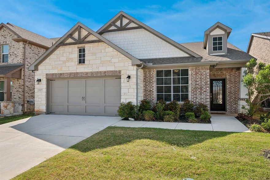 Welcome to your dream home, where comfort meets style in a beautifully designed 3-bedroom, 2-bath oasis! Each bedroom is generously sized, offering plenty of space and storage, while the master suite is a true retreat with luxurious tray ceilings and a spa-like en-suite bathroom that’s perfect for unwinding. Step into the heart of the home: a stunning open kitchen with a gas cooktop. You'll be entertaining before you know it. Just off the kitchen, the conveniently placed mudroom connects the garage and utility room, with cabinets and a sink for convenience. The main living area with a cozy fireplace that invites you to curl up and relax after a long day with the big game or your favorite binge choices! The expansive backyard, complete with a covered patio, sets the scene for weekend BBQs, family gatherings, and lazy Sundays under the sun—an entertainer’s dream. You will love the privacy! Located in the highly acclaimed Morning Star community, you’ll have access to a variety of amenities including a playground for the kids, a basketball court for sports enthusiasts, a dog park for your furry friends, and so much more! Within the community is the elementary and middle school for added convenience. This community offers something for everyone, making it the perfect place to call home.