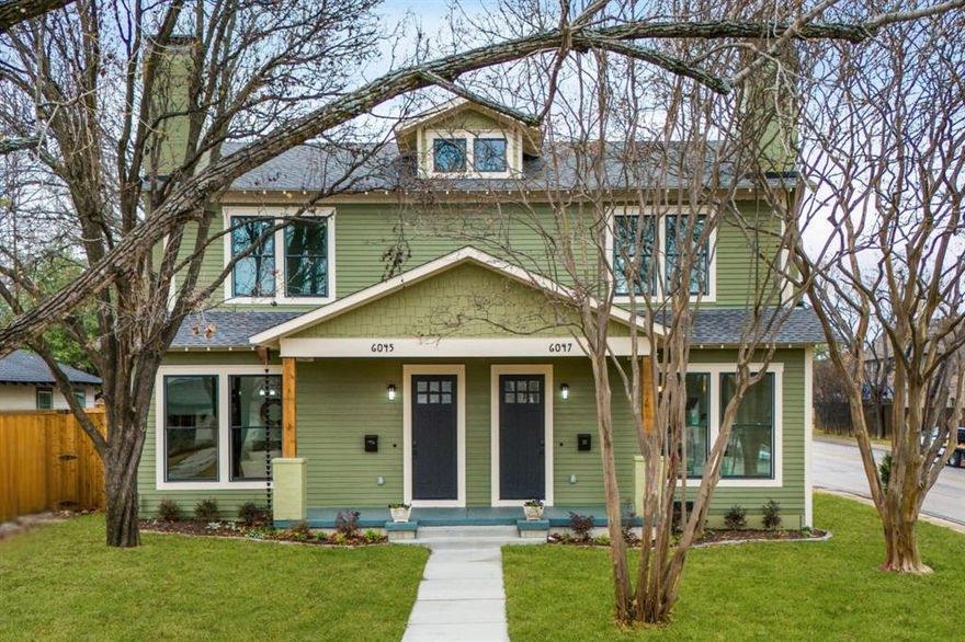 Thoughtfully designed new construction offering modern comfort, craftsmanship, and low-maintenance, lock-and-leave living in one of East Dallas’s most walkable neighborhoods near Lower Greenville. The home features a pier-and-beam foundation with insulation and warranty, Pella energy-rated windows, enhanced sound and thermal insulation, custom built-ins, five-panel solid doors, fully trimmed windows and doors, and quartz countertops throughout. Living spaces are anchored by gas fireplaces indoors and out and highlighted by handcrafted stained-glass windows by a local artisan, along with Motawi tile and restored vintage lighting that add warmth and character. The chefs smart kitchen includes an induction cooktop, double smart oven with convection and air-fry, warming drawer, wine refrigerator, and a smart home-hub refrigerator. Bluetooth-enabled appliances, programmable systems, USB USC outlets, electronic exterior locks, and EV-ready garage wiring support modern living. The primary bath features heated floors. A private rear porch with mechanized screens and low-maintenance, pollinator-friendly landscaping make this home especially well suited for a lock-and-leave lifestyle. This is the kind of neighborhood where neighbors become friends—mornings filled with dog walks, coffee runs, and kids heading to school, all with easy access to parks, dining, SMU, White Rock Lake and Downtown Dallas. Call agent for access.