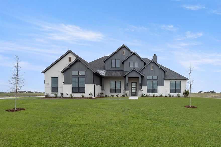 MLS# 21094474 - Built by J Houston Homes - Ready Now! ~ NEW JOHN HOUSTON HOME IN BYRUM RANCH IN MAYPEARL ISD. This Beautiful home features 4 Bedrooms, 3 Baths, a Gameroom, a Study, and an oversized 3-car garage. A vaulted ceiling connects the living to the dining and kitchen. The kitchen features extended cabinets to the ceiling and a window that looks out to our oversized covered patio. The cabinets are painted with quartz counter-tops, double ovens, and a gas cooktop. This home has engineered wood floors in the main living areas. The primary suite has a vaulted ceiling as well. The primary bath features a luxury oversized walk-in shower, a free-standing bathtub, separate vanities, and beautiful custom-framed mirrors. Ready in December!