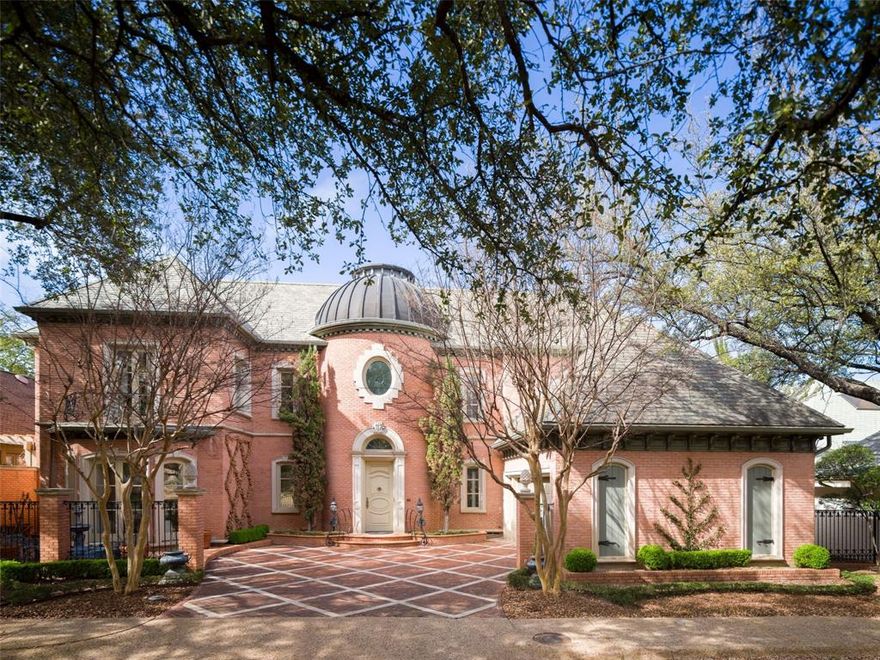 : Distinctive for its classical French exterior, grand entrance and impressive stone balustrade overlooking picturesque Mallard Lake, this home is known as the iconic Glen Lakes home. The home is an elegant synthesis of the classic architectural principles of balance, proportion, and symmetry with authentic French decorative elements. In the true spirit of classical French architecture, doorways, and rooms formally align in perfect harmony. Transitions between living spaces are subtle and nuanced due to thoughtfully designed niches, pocket doors and French shutters. A timeless masterpiece with no finishing touches overlooked.