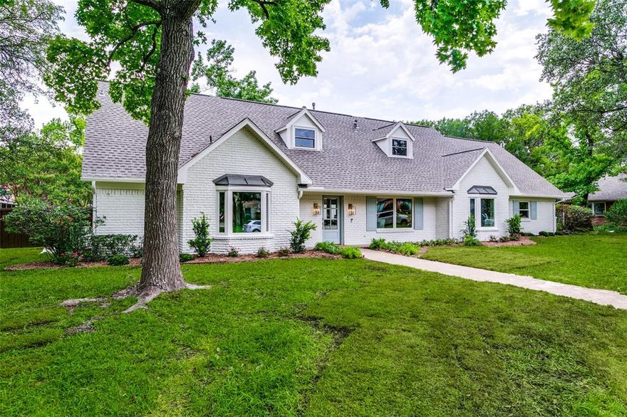 Completely re-imagined and renovated home in the private school corridor! Located on a .37 acre lot, this beautiful home features 5 bedrooms, 4.5 baths, 3 living areas, a study, and an oversized 3 car garage. Designer finishes throughout with a light, open layout. Kitchen with built-in refrigerator, 48 inch gas range, quartz countertops and separate wine and coffee bar.  Luxurious owner’s suite down with sitting area, large walk-in closet, soaking tub, walk in shower, and gorgeous marble and quartz finishes. Secondary guest bedroom, bath and game room down, plus 3 additional bedrooms and a play room up.  Updates include replacement of sewer lines underneath house, installation of 2 tankless water heaters, 1 HVAC unit, electrical panel, windows, roof, plumbing fixtures, high end lighting, landscaping, and much more. Spacious backyard with plenty of room for a pool! No detail has been overlooked! Update sheet in media. Seller is a licensed realtor in the state of Texas.