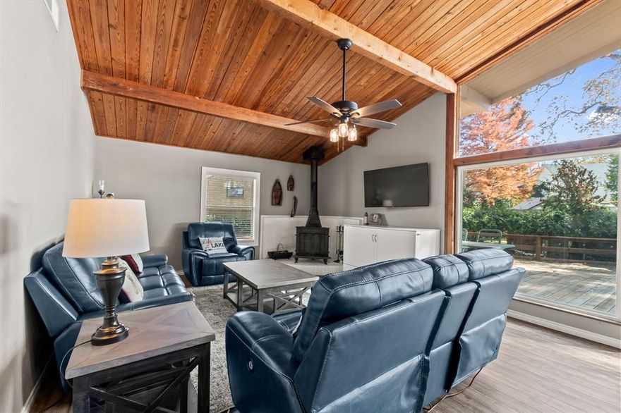 Waterfront Living with Golf Access in Star Harbor, TX

Welcome to 203 Shoreline Drive in the desirable community of Star Harbor, Texas. This 2-bedroom, 1.5-bath waterfront home sits on a large lot and offers direct water access with a private covered boat dock with a lift—perfect for boating, fishing, and enjoying lake life. Golf is also available, adding to the lifestyle appeal of this exceptional property.

Inside, the home features a spacious living area with soaring cathedral ceilings and expansive windows along the back of the home, filling the space with natural light and showcasing beautiful water views. The kitchen and bathrooms have been recently remodeled, offering modern updates and stylish finishes.

Step outside to a huge outdoor deck overlooking the water, ideal for entertaining, relaxing, or enjoying peaceful sunsets. With its generous lot, updated interior, and access to both waterfront recreation and golf, this home is perfect as a primary residence or weekend retreat.