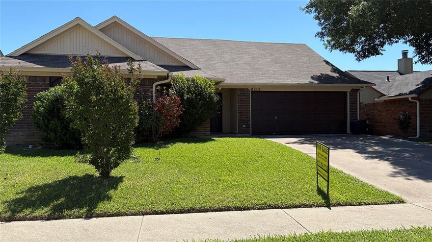 This charming home is a true gem in Keller ISD.  The home was just updated with new outside paint and inside two-toned paint, new stainless steel appliances, new kitchen sink and disposal, new vinyl plank flooring, new light fixtures and faucets. You will find all new faux wood blinds in the home.  The 3 bedrooms have much desired walk in closets and a linen closet can be found in the utility room.  Both baths have new toilets and the primary bath has a garden tub to relax, separate shower and double sinks.  The large backyard is perfect for hosting summer barbecues or simply relaxing.  There is a covered patio and also an open patio in the yard for bbqs or outdoor furniture.  You will truly love the neighborhood and central location to stores and freeways.  Come take a look as you won't be disappointed.