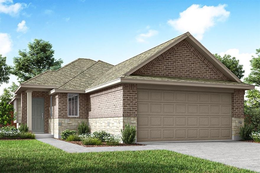 MLS# 21154358 - Built by Pacesetter Homes - Ready Now! ~ This beautiful one-story home offers a perfect blend of comfort and style. Featuring 3 spacious bedrooms and 2 bathrooms, the home is designed for easy living with luxury vinyl plank flooring flowing throughout the main living areas. The kitchen boasts stained maple cabinets, sleek iced white quartz countertops, and high-end stainless GE appliances. A white tile backsplash adds a touch of elegance to the space. The master bath is a true retreat with dual sinks and a glass-enclosed tile shower. Outside, enjoy the covered patio, perfect for relaxing or entertaining.Your Pacesetter Home comes equipped with a suite of smart features designed to enhance everyday living.-Ring Video Doorbell-Brillant Smart Home System to control lighting and music-Honeywell Smart T6 Thermostat for energy savings-WiFi-enabled Garage Door-Rainbird Wifi-capable Sprinkler SystemPlus, enjoy added support with White Glove Servicea personalized, post-closing appointment to get all your smart home features connected and ready to use.