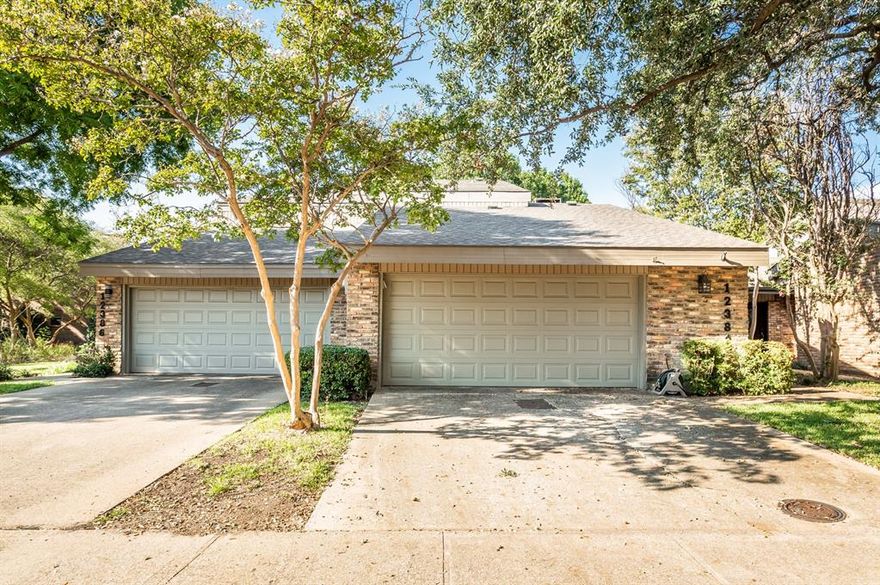 Don’t miss this rare opportunity to own over 2,500 sqft in the desirable Preston Square community! This charming, light-filled two-story home offers stunning views of the lush greenbelt and beautiful, thoughtful updates throughout. The upstairs primary suite boasts treehouse views and a primary bathroom with stylish tile work, dual sinks, and a sleek, modern shower. A bonus room off the spacious guest room upstairs can serve as an additional bedroom or home office, and the remodeled kitchen features stainless steel appliances, an induction cooktop, double ovens, and a breakfast nook with built-in storage. The home has ample storage space and a spacious patio with direct access to the greenbelt. The house is a perfect lock-and-leave residence! Recent upgrades include two brand new high-efficiency Trane AC heat pumps, a new electric panel, all new carpeting, new skylights and gutters, and an electric car charging port, among others. Community amenities include lighted tennis courts, a pool, clubhouse, pet stations, and expansive green spaces, all with low HOA fees. Located centrally for easy access to private schools, the tollway, and 635, this home offers a peaceful, country-club-style lifestyle in a convenient urban setting.