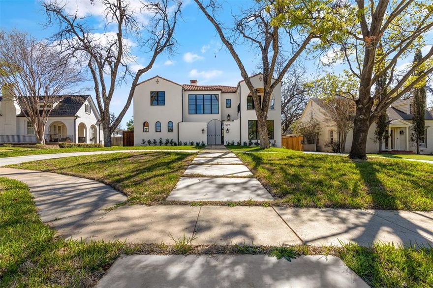 Stunning Mediterranean residence heralds the highest standards of luxury, quality and architecture on an idyllic cul-de-sac across from TCU!! Newly completed by Castor Vintage Homes, this timeless residence provides the best of today's modern amenities. Entertain effortlessly in spacious family room adjacent to formal dining and kitchen boasting large island, dual dishwashers, gas range, scullery & temp controlled wine storage. Versatile floor plan offers primary + 5th bed or office with Murphy bed on first level. Lux primary suite has dual fireplace, steam shower + soaking tub. Upstairs, there are 3-add’l bedrooms with private baths, 2nd utility, bonus room and game room leading to balcony showcasing an incredible views! Spectacular outdoor living has every amenity imaginable; pool, two covered verandas with fireplaces, kitchen, heaters + misters. Guest house w Murphy bed, full bath & kitchenette. An epic lifestyle for the most discerning TCU Horned Frogs fans! Request Features List.