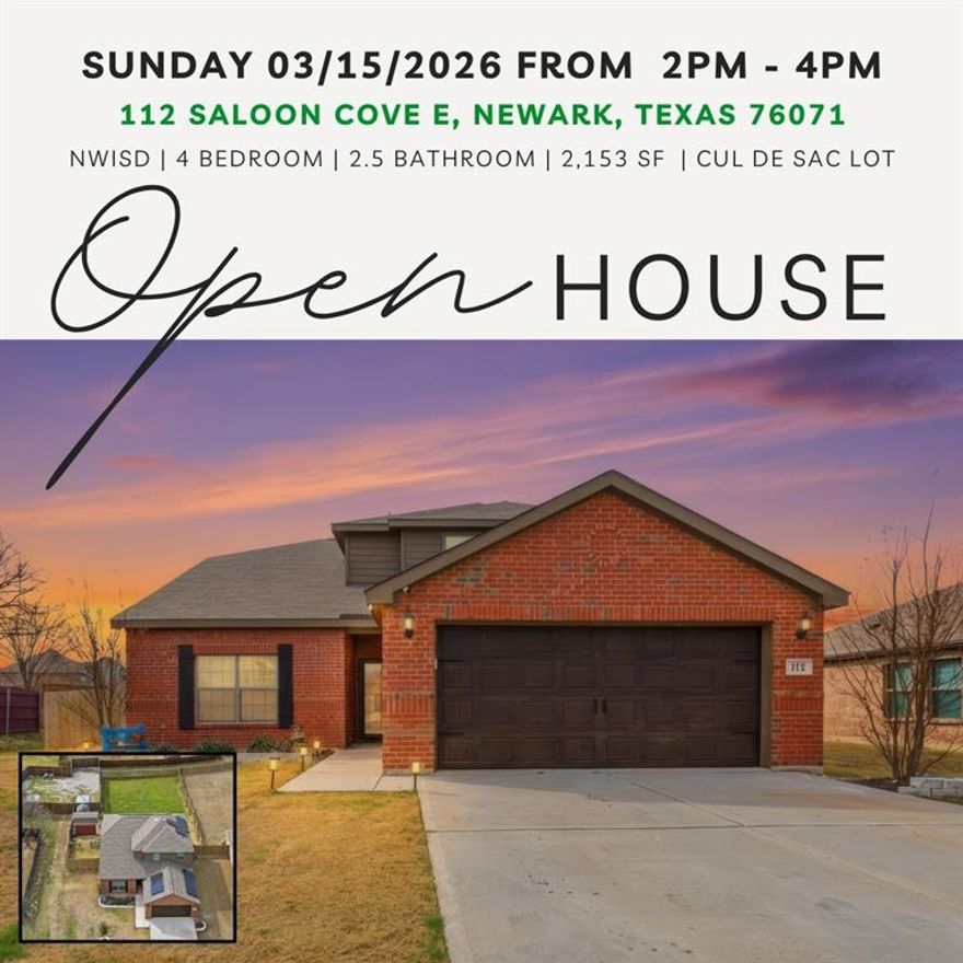 Open House Sunday, March, 15  2:00–4:00 PM Who wants a home that looks like everyone else’s? Tucked into a quiet cul-de-sac on an oversized .34-acre lot, this upgraded Cypress plan in Chisholm Springs offers character and thoughtful design rarely found in a 2021 build. Lovingly maintained by its original owners, the carefully selected upgrades throughout give this home a feel far beyond builder grade. The open-concept layout flows across updated laminate flooring downstairs, complemented by fresh tile in the kitchen, half bath, and primary suite. The kitchen serves as the gathering hub with granite countertops, designer cabinetry, a walk-in pantry with custom shelving, energy-efficient appliances, and upgraded battery-operated pendant lighting that creates a warm atmosphere. Decorative lighting, ceiling fans, and custom touches add a cohesive feel that photographs beautifully and lives even better. The downstairs primary suite offers privacy with an ensuite bath and spacious walk-in closet, while three generously sized upstairs bedrooms provide flexibility for guests, work-from-home needs, or growing households. The backyard has been transformed into an outdoor living space with a crafted deck and extended covered patio, complete with string lights, a pergola with shade sail, fire pit, and a built-in outdoor bar ready for entertaining year round. The fully fenced yard offers green space along with a charming red barn-style storage building with electricity and an additional shed for extra storage. Smart upgrades include solar panels and a whole-home water filtration system with reverse osmosis for added efficiency and peace of mind. The location adds even more appeal with the community pool and playground directly across the street, plus a fitness center, clubhouse, and jogging paths, all within Northwest ISD. Comfort, character, and thoughtful upgrades throughout make this one feel anything but builder grade. Solar panels are in place, ask agent for details.