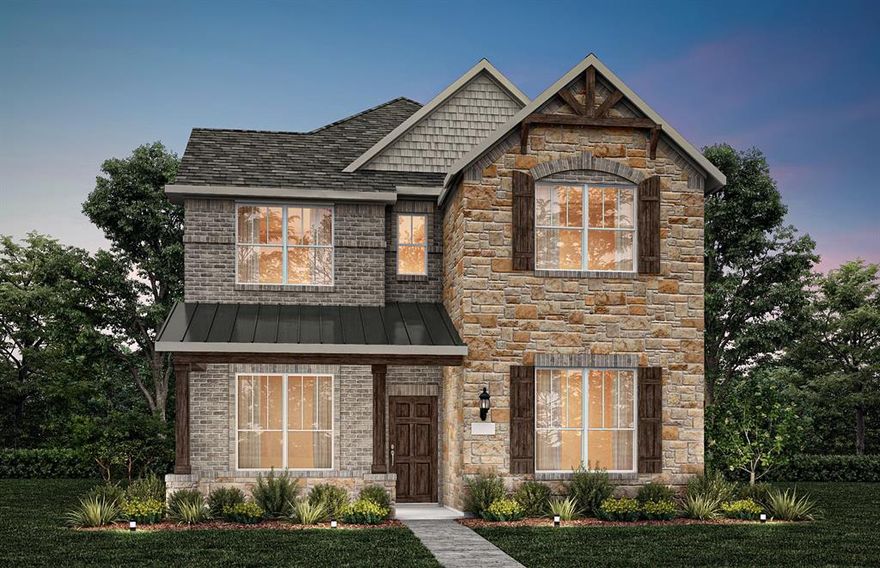 Welcome to your dream home at Pinnacle at Legacy Hills in Celina! This stunning Courtyard plan offers 4 bedrooms, 3 bathrooms, and spans 2,450 square feet of thoughtfully designed living space. Available Jul-Aug 2026, this home has everything you need and more. The first floor boasts a guest suite, a study, providing ample space for work and relaxation. The sunlit gathering room, with large windows invites natural light, while the expansive kitchen shines with premium finishes, including quartz countertops, and built-in stainless-steel appliances. The second floor offers a loft with open rail, ideal for entertaining. The luxurious walk-in shower, adding a touch of spa-like elegance. Enjoy outdoor living with covered front and back patios, perfect for unwinding. The future amenity center includes a resort-style pool and more!