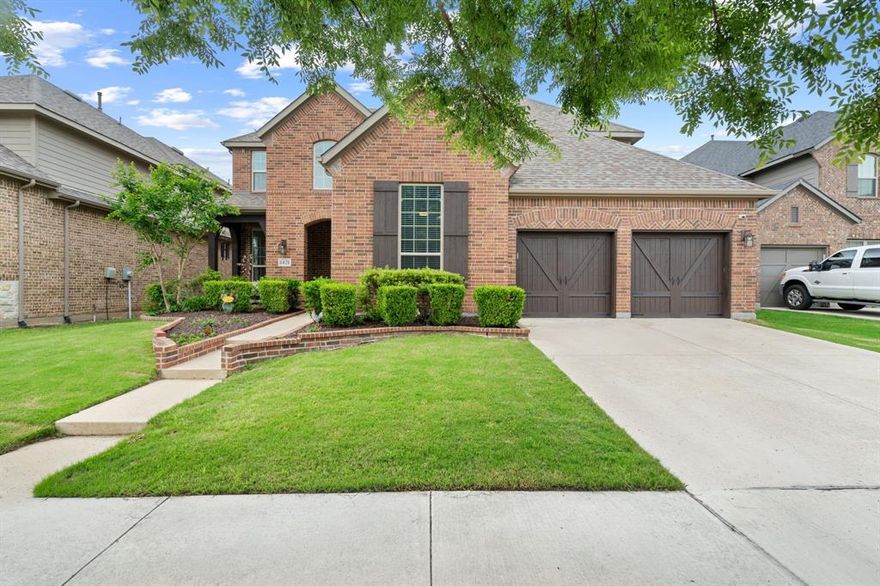 Welcome to the award-winning Harvest community, zoned to highly acclaimed Argyle ISD. This beautifully updated 5-bedroom, 4-bathroom home offers the space, flexibility, and fresh finishes today’s buyers are searching for. Fresh interior paint and brand-new carpet installed in February 2026 create a bright, clean, truly move-in ready feel from the moment you step inside.
At the heart of the home, the chef’s kitchen is designed for both everyday living and entertaining, featuring an oversized island, gas cooktop, double ovens, coffee bar, abundant cabinetry, and an impressive 6x10 walk-in pantry with space for larger appliances.
Thoughtfully designed for modern living, the floor plan includes a private office ideal for working from home, a spacious game room, and a dedicated media room perfect for movie nights and gatherings. The home is also equipped with whole-home ethernet connectivity for today’s tech needs. Generously sized bedrooms and well-appointed bathrooms provide comfort and flexibility for family and guests alike. The utility room offers custom cabinetry with space for an additional refrigerator, while the electrical panel is set up with a generator bypass for added peace of mind.
Step outside to enjoy the oversized covered patio, perfect for relaxing or entertaining year-round. The 3-car tandem garage includes 240V electric vehicle charging capabilities.
Living in Harvest is more than just owning a home, it’s a lifestyle. Residents enjoy access to resort-style amenities including 4 pools, multiple parks, 2 fitness centers, dog parks, a catch-and-release fishing pond, and a separate pond for kayaking and paddleboarding. The HOA also includes 1GB internet and a DirecTV streaming package, along with access to over 350 community events annually. Conveniently located near shopping, dining, and major commuting routes, this home offers the perfect balance of comfort, convenience, and connection.