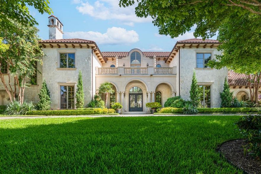 This exquisite Italian Villa can be your own private resort in coveted Lake Forest! Walls of French doors bring the outside in from every room while offering the utmost privacy on the spacious .76acre lot. Custom built, and then recently renovated in 2021 by Sharif-Munir, the home has the finest
materials and attention to detail. Recent renovations include kitchen with Bentwood cabinets, exotic marble countertops and new islands, new appliances, hardwood flooring throughout the kitchen and great room, bar with new cabinets and gorgeous countertop, new laundry room with flooring inlaid with mother of pearl, new cabinets, and refrigerator. Also new are two backup generators, six ac units, and new Lutron system. The entire house has been freshly painted & exudes comfort with an elegant feel! Multiple balconies & terraces provide a stunning view of the zero-edge pool, landscaped grounds and cabana. Elevator, exercise room, billiards room & wine cellar are just a few of the many amenities!