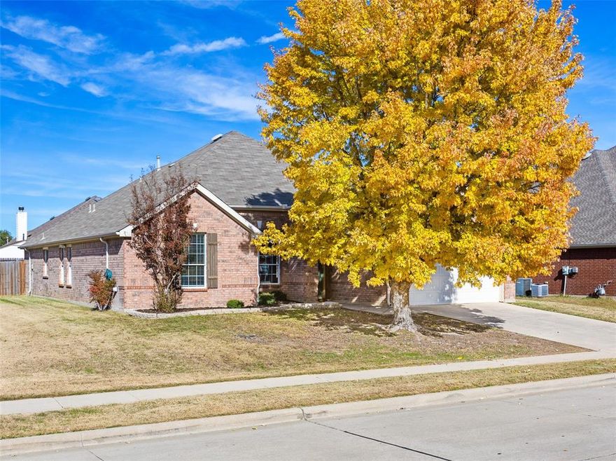 Spacious single story home on an oversized quarter acre lot! This thoughtfully designed floor plan with tall ceilings and windows offers multiple living and dining areas, perfect for both everyday living and entertaining. The open concept kitchen and family room feature a cozy gas fireplace, while the split bedroom layout provides privacy with three bedrooms on one side and a secluded primary retreat tucked away at the back of the home. New AC in 2021! Step outside to a huge backyard, large enough for a pool with plenty of room for gatherings, play, or relaxation. Residents of Sendera Ranch enjoy unbeatable amenities including several community pools, playgrounds, walking and biking trails, fishing ponds, basketball and roller hockey courts. Families will appreciate the convenience of Northwest ISD schools, with an elementary school just around the corner. This home combines comfort, functionality, and lifestyle, all in one of Haslet’s most desirable neighborhoods. See virtual tour link.