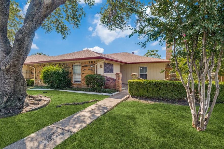 Welcome to this recently updated 3-bedroom, 2-bath home in Garland, offering comfort, convenience, and community amenities. The spacious living room features a cozy fireplace, perfect for relaxing or entertaining. Easy-care laminate flooring flows throughout, adding both style and functionality. The kitchen and dining areas open to the living space, creating a seamless layout for everyday living.  The property also offers a 2-car garage with alley access. Enjoy the benefits of an HOA that includes access to a community pool and tennis courts. Ideally located near schools, shopping, and dining—with the added flexibility of your choice of schools—this home combines practicality with lifestyle.