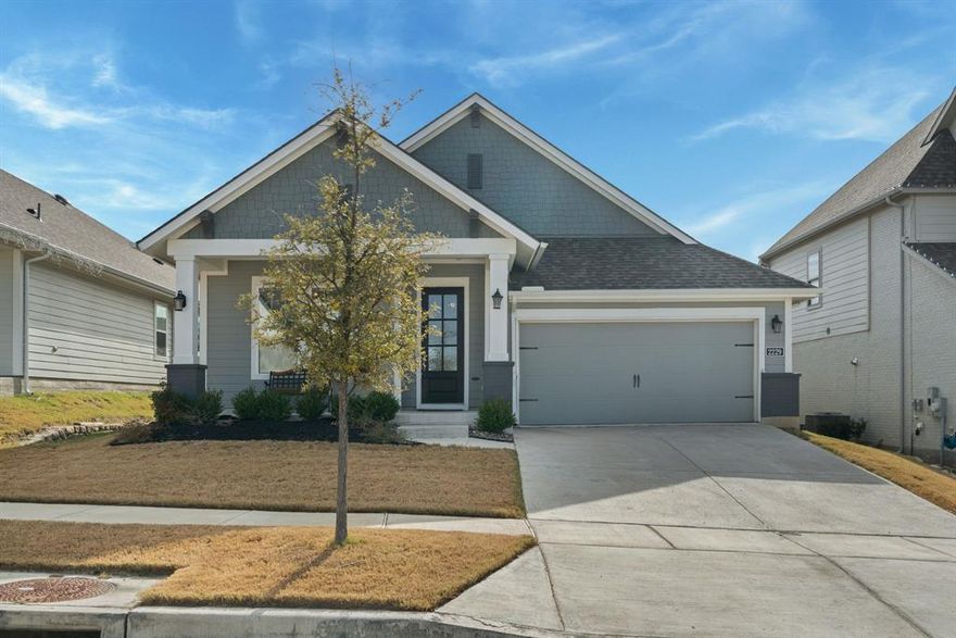 Enjoy living in this beautifully appointed David Weekley Bluebonnet model in the highly desirable Pecan Square community, featuring an extended screened-in patio perfect for year-round outdoor enjoyment and an epoxy-coated garage floor that adds both durability and a clean, polished finish. 

Inside, the home offers 8-foot doors and a bright, open-concept design that feels spacious and inviting. The chef’s kitchen is a true showstopper with a huge quartz island, 36” five-burner gas cooktop, and built-in oven and microwave, making it ideal for entertaining and everyday living. The private owner’s suite is a relaxing retreat, complete with a spa-inspired super shower. A versatile bonus room provides flexible space that can serve as a playroom, sitting room, home office, or media room.

Located in Pecan Square, residents enjoy resort-style amenities including an on-site elementary school, multiple pools, fitness center, pickleball courts, and a bark park. This exceptional home combines thoughtful design, upscale finishes, and an unbeatable community lifestyle—truly a place to call home.