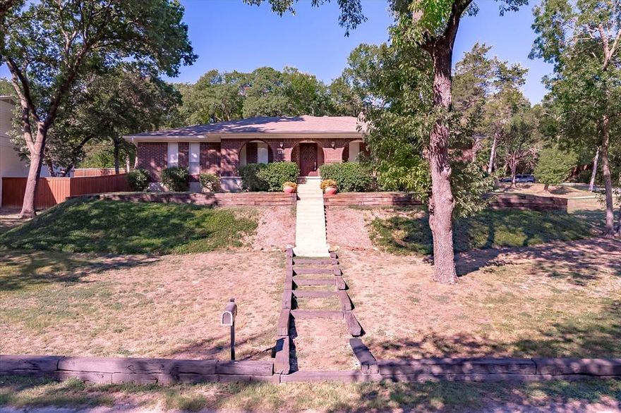 Sprawling Ranch Style Home on a large corner lot. This one has it all.  Large Family room centered by a brick fireplace.  The island kitchen has modern updates.  Formal dining, and a study for all the spaces that your family needs.  The master suite is enormous with an updated stand-up shower. All this on a large corner lot.  The location is close to highways but feels like it is tucked away into nature. Come and see this gem.