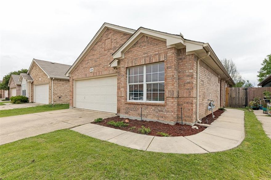 Where comfort, style, and convenience come together in the heart of it all.  This beautifully maintained home offers the perfect blend of modern living and everyday functionality. From the moment you arrive, you’ll notice the inviting curb appeal and well-kept exterior that sets the tone for what’s inside. Step through the front door into a bright, open-concept layout designed for both entertaining and relaxed living. The spacious living area flows seamlessly into the kitchen, creating a central hub for gatherings. The kitchen features counter space for days, quality cabinetry, and a flawless layout that makes cooking and entertaining effortless. Whether it’s a quiet night in or a house full of guests, this home adapts to your lifestyle. The primary suite provides a private retreat, complete with an en-suite bathroom designed for convenience and relaxation. The additional 2 bedrooms and bath are on the opposite end of the house—perfect for family, guests, or even a home office setup. Out back, you’ll find a generously sized covered patio and secluded yard ready for weekend barbecues, pets, or simply unwinding after a long day.  For less than $1 per day, you have access to a huge Olympic sized community pool, greenbelt, bike path, park and a massive playground. 6432 Geneva Ln offers quick and easy access to schools, endless shopping, dining, and major highways—making your daily commute and weekend plans a breeze. If you’re looking for a home that checks all the boxes and then some, this one is a must-see.