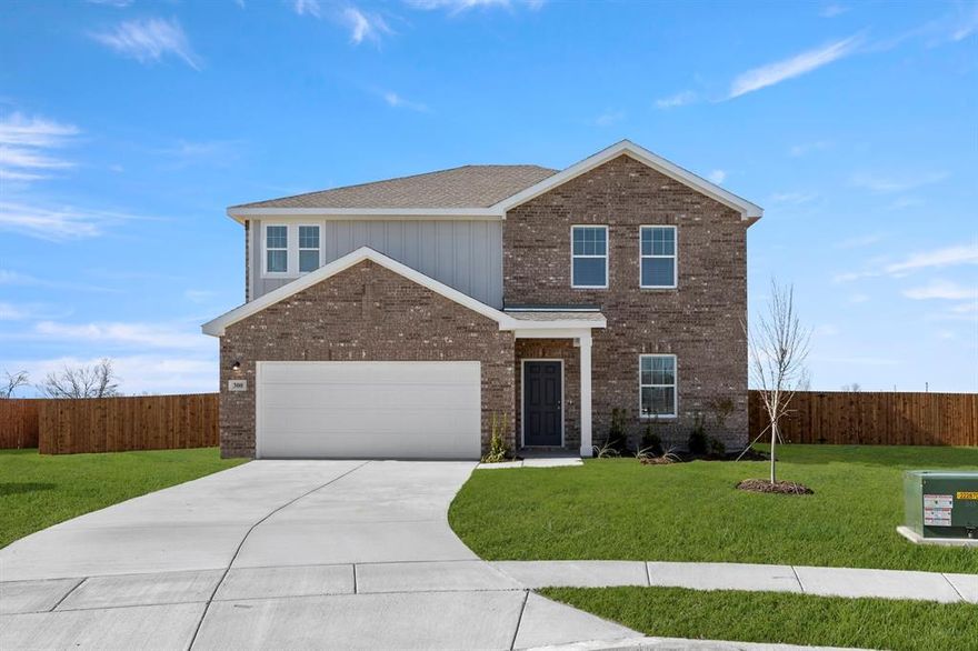 MLS# 21155438 - Built by Starlight Homes - Ready Now! ~ This stunning new construction single-family residence in Liberty Ranch is set to be completed by March 11, 2026. With 2,095 square feet, this traditional home features 4 spacious primary bedrooms and 3 bathrooms (2 full, 1 half), perfect for families seeking comfort and style. The inviting layout includes a single dining area and a cozy living area, ideal for entertaining. The modern kitchen boasts granite counters and a convenient pantry, complemented by decorative lighting throughout. Enjoy the ease of central heating and cooling. The meticulously landscaped lot includes a sprinkler system for effortless maintenance. Additional highlights include walk-in closets, cable TV, and high-speed internet availability. Located within the Community ISD, this home provides access to excellent schools, including Nesmith Elementary and Community High School. Don't miss out on the opportunity to make this your dream home!