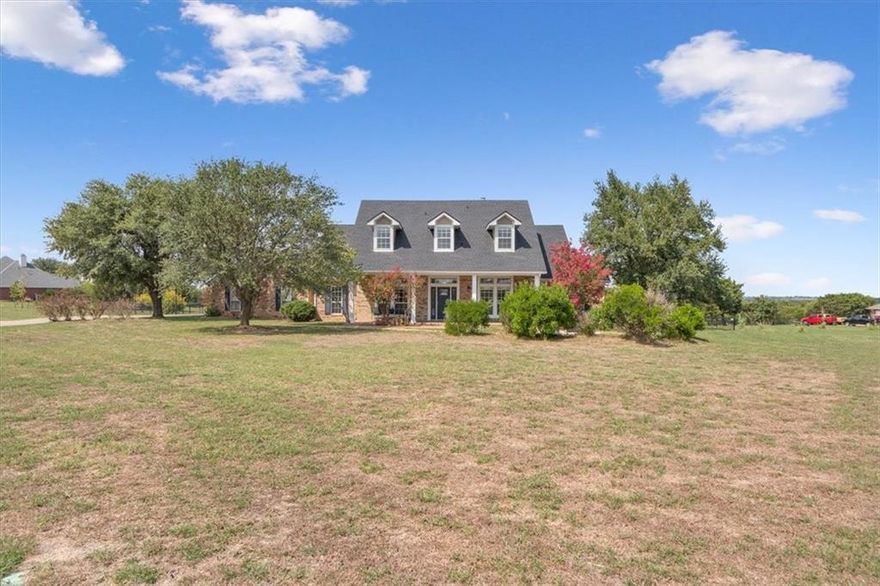 Stunning 4 bed, 3.5 bathroom home in the most beautiful setting Lorena, TX has to offer. With two bedrooms upstairs and two bedrooms down, this home allows for space and accessibility for all sorts of living arrangements. This charming southern floorpan features two living areas and private office space that provide ample locations for hobbies, entertaining and working from home. Recently replaced major investment items such as the roof, HVAC, windows, as well as exterior and interior cosmetic updates make this home ready for enjoyment for many years to come. The 2.2 acres surrounding the welcoming and oversized covered back porch give the feeling of privacy and peace in a Texas Country setting - just 20 minutes outside the bustle of town.