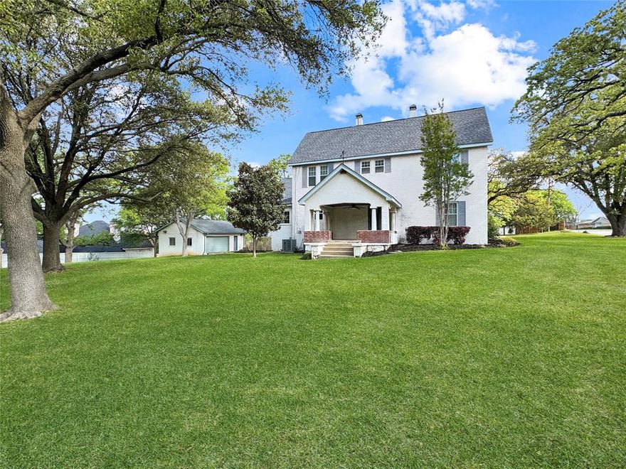 1.5 acres in the heart of Bedford can't be found? Your dream just came true!!  Step into a timeless treasure at 1205 Forest Ridge—a true throwback to authentic farmhouse charm where every corner feels steeped in history.  If this home could talk, it would tell unforgettable tales of lively family gatherings, concerts on the lawn under open skies, and Easter egg hunts grand enough to rival even the Easter Bunny’s best efforts. Nestled on 1.5 acres in the heart of Bedford, this beautifully preserved 1934 home offers the perfect blend of character and comfort. With four spacious bedrooms, three full baths, and two primary suites, it’s ideally suited for multi-generational living or hosting guests with ease. Inside, you’ll find original architectural details that tell a story—hardwood floors, classic trim work, and thoughtfully maintained finishes that capture the essence of farmhouse living. The spacious layout provides plenty of room for both everyday living and entertaining, with natural light filling each space. On the homes bottom level you will find a cellar, that's right, in Texas this is a unique feature. The oversized two-car garage, and an exceptional outdoor living space complete with a massive kitchen, cozy fireplace, and convenient half bath—are perfect for entertaining year-round. This is more than a home—it’s a legacy waiting to be continued. Having been lovingly cared for by only three families, this rare gem is ready to welcome its next chapter. Bedford is centrally located in the metro-plex to DFW airport many major employers and world class arts and entertainment.