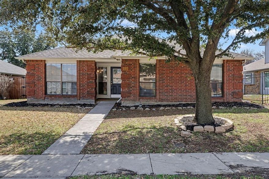 Beautiful Lewisville Home features granite countertops in the kitchen with stainless steel appliances, along with granite countertops in both bathrooms. The layout includes three bedrooms and two full bathrooms with functional living spaces. Conveniently located near everyday amenities, including Tom Thumb on FM 3040. Central Park on Edmonds Lane is approximately one mile away and offers walking trails, open green space, and recreational areas. Lewisville High School Harmon Campus is also nearby. The property offers access to major roads and highways, providing convenient commuting options throughout the DFW area.