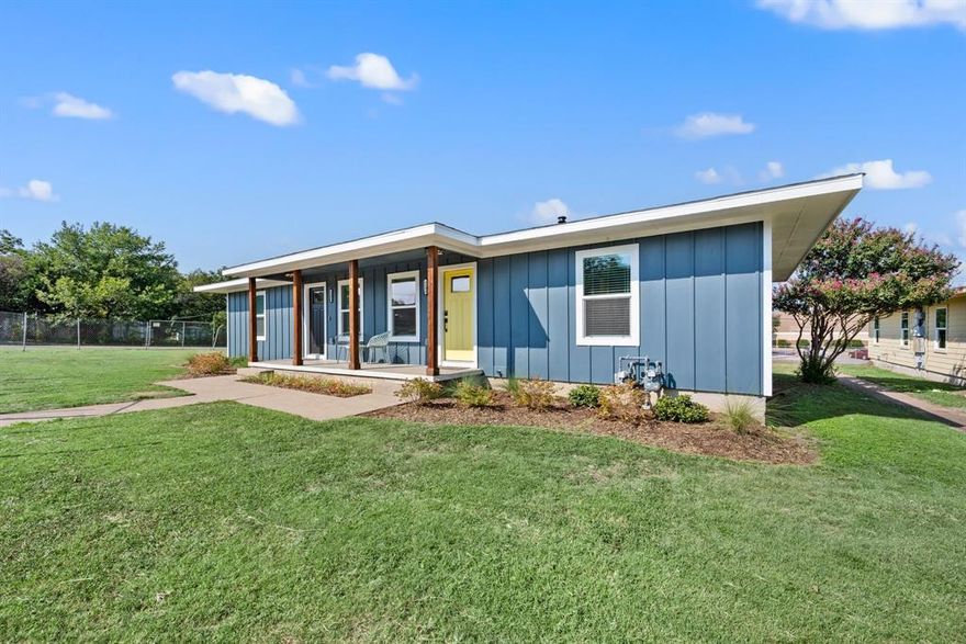 MODEL home in photos is the same floor plan as 18 condos offered for sale by the Fort Worth Community Land Trust, a non-profit organization opening doors for Buyers who never thought home ownership possible. How it works: Buyers purchase the condo structure itself; the Trust maintains ownership of the land; Buyers sign condo documents that include a 99-year ground lease to utilize the land. The ground lease is $37.50 per month which is included in association fees. And since the land isn’t included in the price, the cost is considerably lower for the purchaser. PLUS, Seller pays Title Policy! Buyer Criteria (no exceptions) includes NON-INVESTORS who earn MAXIMUM income as follows: Households with 1 person can earn up to $59,750 - 2 people is max $68,300 – 3 max $76,850 - 4 max $85,350. BONUS: if you haven’t owned a home in 3 years, you may qualify for up to $25K DOWN PAYMENT ASSISTANCE, keeping the loan EVEN lower. WANT TO JOIN THE WAITING LIST?  YOUR AGENT HAS STEP-BY-STEP INSTRUCTIONS AVAILABLE! First is an orientation class, then income verification, then Lender verification. Then, see and select an amenity-rich 2-bed, 1-bath unit, only 8-mi from Downtown – part of phase 1 of 3 which will total ~200 renovated and newly constructed duplexes, cottages, townhomes and stand-alone homes. This 1951 refurbished property has a covered front rain-porch, fiber cement siding and architectural roof shingles. Inside is cozy yet modern and stylish! Find original wood flooring (luxury vinyl plank in wet areas), quartz countertops, designer lighting. The eat-in Kitchen has plentiful cabinetry, counter-height dining, breakfast nook, gas range, microwave, water line to fridge, pantry and is wired for disposal. PERKS! Closet space aplenty, ring doorbell, recessed LED, energy efficient windows, 2” window blinds, electric water heater, curbs, sidewalks, ample perimeter or lot parking. Laundry facility exclusively for Owners coming in Spring. CALL YOUR AGENT TO GET STARTED NOW!