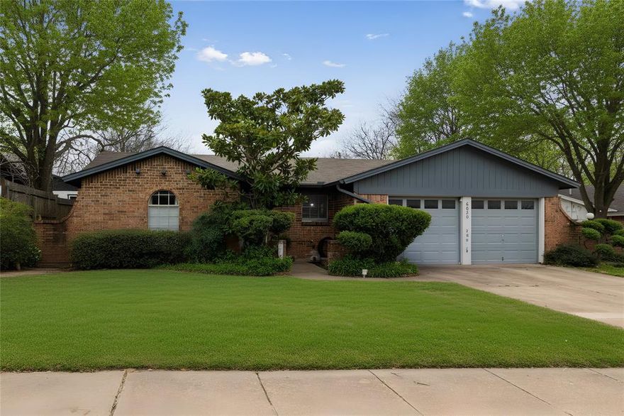 This rare find in Watuaga offers comfort with thoughtful updates throughout  and an efficient split bedroom floor plan that is designed for everyday living. 
Inside, you will find luxury vinyl plank flooring throughout with no carpet, creating a clean, cohesive look and easy maintenance. The open living area features vaulted ceilings and natural light that enhance the sense of space that flows through to the kitchen which is equipped with granite countertops, stainless steel appliances, offering both style and function. A new large sliding glass door allows plenty of light into the living room space and allows for ease of use to access the oversized backyard. The lot offers mature trees, established landscaping, and a large backyard with grass space suitable for pets, play, or future outdoor enhancements. The primary bedroom has an ensuite bath with granite countertops and tile shower surround.  The hall bath also has been updated with granite counters and new tile shower. Refrigerator, washer and dryer can remain with the property upon closing. 

Situated within Birdville ISD and positioned for easy commuting toward Fort Worth, Keller, and surrounding areas, this updated single story home in Watauga delivers affordability, accessibility, and move in ready condition.