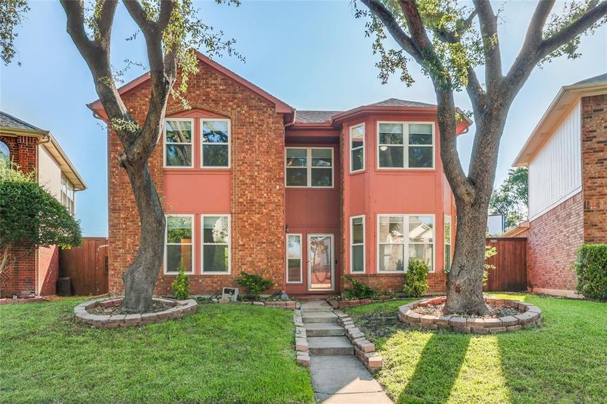 Welcome to well updated and maintained home in heart of Carrollton. This house is located in 10min from Arbor hill Nature preserve, Grandscape and Plano Legacy west. This open concept floor plan house with new double pane windows in whole house, Hand scraped laminate floor, 8' private fence with motorized gate to car port, garage and 24:7 backup generator supporting the entire house, extra carport, 10*12 storage shed with work bench and electricity. High ceiling living room with full of natural light and cozy fireplace. Chef's kitchen boasts granite countertop, white cabinets, SS appliances and upgraded light fixtures. All bathroom's tile are replaced recently. Extended laminate stair leads to 2nd floor spacious bedrooms and bathroom for extra space for family or friends. The elementary and middle school in walking distance. Do not miss this adorable house!!!