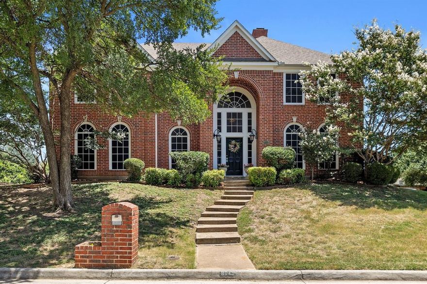 Welcome to 8049 Sunscape Lane- your private retreat in the heart of Southwest Fort Worth's Summer Creek community! This stunning home sits high on a rare oversized corner lot with private alley entry. Thoughtfully updated, it blends timeless elegance with modern comfort you'll love coming home to every day. Step inside the majestic two-story foyer and instantly feel at home. The extra-large kitchen opens seamlessly to a spacious great room anchored by a cozy fireplace-perfect for family movie nights, holiday gatherings or casual entertaining. Neutral wall color, NEW stainless dishwasher, NEW cooktop, NEW stainless kitchen sink , NEW kitchen counters and NEW front door make this home move-in ready. The luxurious first floor master retreat offers privacy and convenience with a spa bath and Italian ceramic tile. Additional living space opposite the formal dining room is perfect for a separate TV area, reading room or office. Upstairs, a bright central living area is surrounded by 4 generous bedrooms with ample storage -ideal for kids or guests. Upstairs furniture and solar screens found in the two-car garage convey with the home, but happy to remove upon request. Summer Creek's quiet, tree-lined streets are walking distance to the park and trails and minutes from the Chisholm Trail Pkwy, Clearfork shopping and downtown. Neighborhood Halloween events, yard sales and women's ornament exchange help make Summer Creek one of Fort Worth's most welcoming neighborhoods. Be ready to make this home yours!