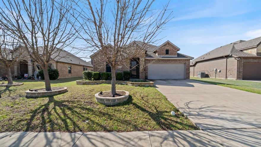 Charming 3 bedroom, 2 bathroom home located in an established subdivision in Waxahachie. This well-maintained property features beautiful wood flooring throughout the main living areas, creating a warm and inviting atmosphere. The spacious layout offers comfortable living and dining spaces perfect for everyday living or entertaining. The large garage provides ample room for parking, storage, or a workspace. The home is equipped with a security system that will convey with the property for added peace of mind. Conveniently located near schools, shopping, and major highways.