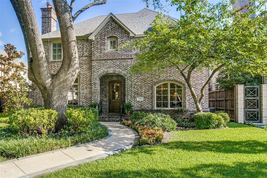NESTLED UNDER A CANOPY OF TOWERING TREES ON A QUIET CUL DE SAC, THIS TIMELESS 2 STORY TRADITIONAL IS A HIDDEN GEM IN COVETED UNIVERSITY PARK.  THE GRAND FOYER LEADS TO FORMAL LIVING, DINING AND A PRIVATE STUDY WITH A BUILT-IN WORK STATION.  AN INVITING GOURMET KITCHEN AND ADJOINING BREAKFAST ROOM OPENS TO A SPACIOUS FAMIIY ROOM WITH AN AUSTIN STONE FIREPLACE AND ADJACENT BUILT IN BOOKSHELVES.  FRONT AND BACK STAIRCASES OFFER EASY ACCESS TO THE EXPANSIVE SECOND FLOOR.  UPSTAIRS HOSTS A VAST PRIMARY SUITE WITH WALK IN CLOSETS, 3 SPACIOUS SECONDARY BEDROOMS A PLAYROOM ABOVE THE 2 CAR GARAGE, AND A SIZABLE UTILITIY ROOM.  ENJOY A TRANQUIL SETTING ON THE COVERED BACK PORCH OR TAKE ADVANTAGE OF FRONT YARD PLAY ON THIS  LOW TRAFFIC BLOCK.  A RARE OFFERING IN ARMSTRONG ELEMENTARY AT THIS PRICE POINT JUST IN TIME FOR THE 2023 SCHOOL YEAR!