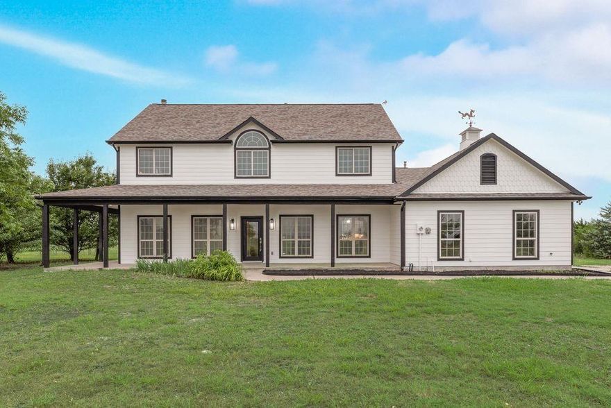 Seller is offering a transferable whole home warranty. Rare acreage find this close to downtown McKinney!

Set on 3.8 acres, this residence features 5 spacious bedrooms and 3 full bathrooms. The primary bedroom and bathroom are massive! Beautiful hardwoods throughout will wow you! The fully updated kitchen with gas range position you as the King (Or Queen) of the the kitchen. You will appreciate the exceptional flexibility of functionality because the bonus den can be used as playroom, second living room or an additional bedroom. This would allow you to utilize one of the five bedrooms as a home-office.

Please note two unique bonus features: a storm shelter with steel door inside the downstairs bath for peace of mind through stormy seasons and a “central vacuum system” for easy and powerful housekeeping.

Recent modernizations include: New cedar posts on the expansive wrap around porch, new led lighting, new siding and paint on exterior, new granite countertops, fresh paint throughout the interior, a beautiful tile facade on the fireplace, resurfaced hard-woods and the driveway has been fully re-graveled and leveled.

The land offers plenty of space for future upgrades which could include a pool, garden, workshop, and a pasture for horses. As a bonus, the mesquite trees provide privacy from the neighbors. Currently, the full acreage is partially fenced and the backyard is fully fenced.

If you're seeking space, privacy, and a taste of country life without sacrificing proximity to city amenities, this home delivers. Experience the charm and tranquility of country living, just moments from the shopping, dining, and top-rated schools McKinney has to offer.

Don’t miss out on this peaceful country estate. Call Shelly Courtney to book a private showing!