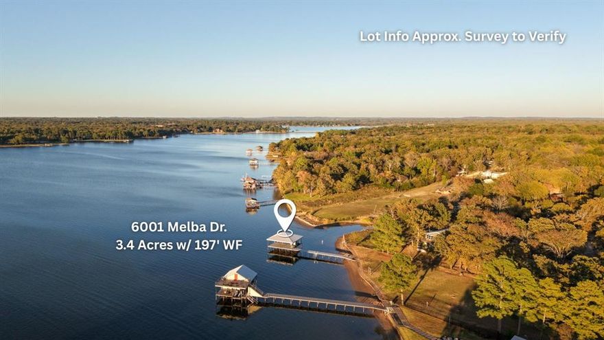 Cozy lake cottage on 3.4 acres with nearly 200 ft of waterfront, great water depth, and a brand-new top-of-the-line boathouse! Charming 1,104 sq. ft. home ideal as a weekend getaway or a place to stay while building your dream Lakehouse. The existing residence can easily become a future guest house for family and friends. Sellers have custom 5,531 sq. ft., 5 bed, 6.5 bath, 3-car garage house plans already drawn up for the property, and they’re included in the list price—making it even easier to bring your vision to life. The property is fully fenced with a gated entry and offers lots of buildable land surrounded by mature trees for privacy and space. No known restrictions—so there’s potential for multiple homes (with county permit for septic system(s), livestock, or even short-term rentals. Inside, the home has been freshly painted for a bright, light, and inviting feel. The living area features a wood-burning fireplace and large picture window overlooking the property and open water. The home’s elevated position provides beautiful lake views from both the living room and kitchen. The kitchen includes granite countertops, stainless appliances, newer-style cabinets, crown molding throughout, and tile floors (no carpet). A huge covered deck extends the living space outdoors—ideal for relaxing or entertaining. Outbuildings include a large RV-boat barn that can accommodate multiple vehicles, a two-bay metal barn with enclosed shed area, plus two tool sheds. Plenty of room to add a large metal building, livestock barn, or barndominium! Livestock allowed per acre within Henderson County restrictions. The new boathouse is a showstopper—built with all-aluminum decking that’s low-maintenance, cool to the touch on hot days, and never needs staining or painting. It includes a wide walkway, boat and jet ski lifts, and a massive covered seating area perfect for lakeside gatherings. A rare waterfront find offering acreage, great water depth, and upgraded boathouse.