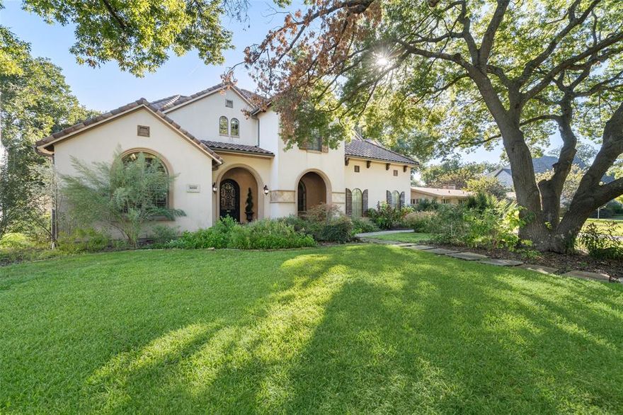 Step into opulence in this 5,600+ sqft masterpiece, ft 5 bdrms, all w ensuites, & a host of lavish amenities. Handscraped hardwood, plantation shutters, & wrought iron front door welcome you w elegance. True gourmet kitchen boasts 6-burner gas cooktop w griddle, built-in refrigerator, & dishwasher - all 3 Thermador brand - along w oversized pantry & dedicated wine storage. Each bedroom offers privacy w its ensuite, the primary ensuite ft jetted tub, separate shower, dual sinks, & vanity space. Whole-house vacuum system adds convenience to daily life, & upstairs find spacious media rm w 5.1 surround sound & bonus game rm w wet bar for endless entertainment. 3 fireplaces & a built in grill create cozy space for gathering outdoors, complete w mosquito sprayer system to ensure bug-free evenings. This home is a testament to the art of living well, from the grand entrance to impeccable design & lavish amenities, offering a lifestyle that's nothing short of extraordinary.