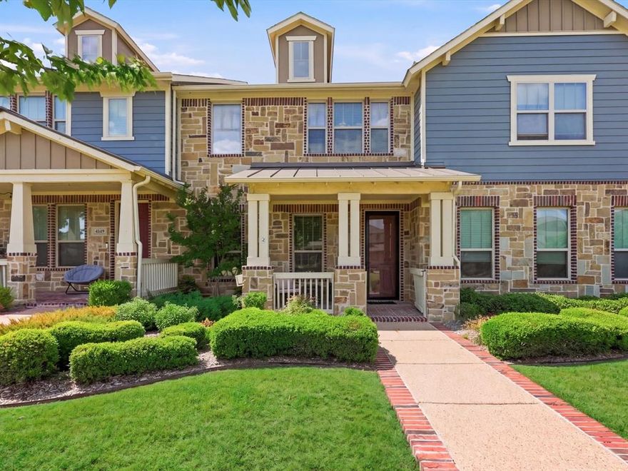 Beautiful like-new townhome by CB JENI Homes in the highly sought-after Viridian community, offering an exceptional lifestyle surrounded by scenic parks, lakes, trails, pools, tennis courts, and more. This charming 2-bedroom, 2.5-bath home features a welcoming covered front porch overlooking a beautiful park with sprawling greenbelt views and tranquil sitting areas that create a peaceful outdoor setting. Inside, soaring vaulted ceilings create an open, airy feel in the living room, flowing seamlessly into the gourmet kitchen, complete with granite countertops, white custom cabinetry, stainless steel appliances, a built-in microwave, a 5-burner gas range, a refrigerator, and a large walk-in pantry. Beautiful hardwood floors enhance the first floor, while wood blinds add warmth and style throughout. The upstairs loft enhances the home’s open-concept design while offering a flexible space for work, reading, or relaxation. Privately situated on the opposite side of the home from the primary suite, the guest bedroom offers comfort and separation, making it ideal for visitors, a home office, or additional living flexibility. The spacious primary suite features a large walk-in closet, a dual-sink vanity, and an oversized walk-in shower with a built-in bench. Additional upgrades include LED lighting, a smart thermostat, epoxy garage flooring, and overhead storage. Enjoy low-maintenance living with resort-style amenities in one of the area’s most desirable master-planned communities.