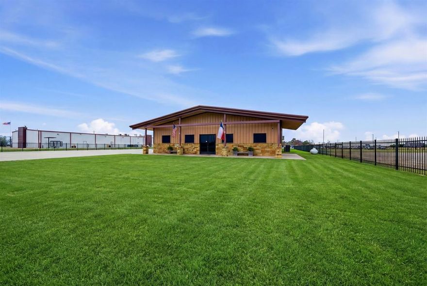 Waiting for your business!!!!  Look no further this office showroom -warehouse building has impeccable stained floors, half walls of rustic wood and metal  with wood trim out.  Open Office space is 1,200 sf with additional 1,200 sf open area with stairs that lead to loft that can also be used for storage and or office space, two restrooms - one with shower - one with cubbies for storage, safe room. Insulated Warehouse has 2 Lift Master roll up doors, 1 regular roll up door, 3 entry side doors, 3 phase electric 30 amp with set up for 50 amp, washer and dryer, shop sink, 18' ceilings in warehouse, 6,000 BTU air conditioning with 2 mini splits,  This property has all you need and is completely behind iron fence rails and electric gate sits on 1.5 acres with 6,250 sf building and 6 inch concrete on 18 inch centers for  parking. Located off Hwy 34, FM 903 area.  Within 5 Minutes to I-30. Information deemed reliable. Buyer and or Buyers agent to verify all information pertaining to property