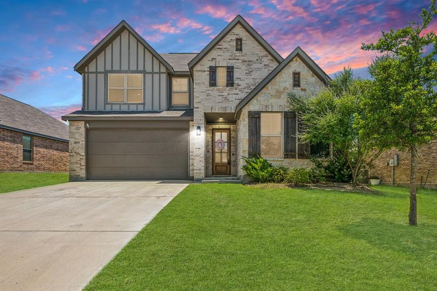 UP TO 1% LENDER CREDIT WITH APPROVED LENDER. No MUD, no PID, Low HOA and Low Tax Rate. Don’t Miss This Incredible Opportunity in Anna, Texas! Welcome to this stunning West-facing, move-in-ready home with a spacious open floorplan and possible assumable loan at 5.375% interest! Located in a quiet neighborhood with a country feel, this home offers the perfect blend of comfort, space, and function. Step inside to soaring ceilings and an abundance of natural light. The flexible layout includes a private guest suite with full bath downstairs—perfect for visitors or multi-generational living. Need a home office, gym, or media room? The flex room with elegant French doors, located downstairs, has you covered. The chef-inspired kitchen is an entertainer’s dream with quartz countertops, built-in oven and microwave, electric cooktop, large corner pantry, and an island with seating for three. The oversized living area features expansive picture windows, creating a bright and welcoming space to gather. Enjoy morning coffee on the East-facing covered patio and relax in the shaded afternoons. The spacious primary suite on the main floor includes a luxurious bath with dual sinks, a garden tub, and a large walk-in shower. The primary closet connects to an oversized laundry room with plenty of storage and space for an extra fridge—plenty of room for storage. Upstairs, you’ll find a huge game room or media space, two generously sized bedrooms, a full bath, and convenient walk-out attic access for HVAC maintenance and extra storage. The home also features a whole home water filtration system and security cameras already installed. No MUD, no PID, Low HOA and Low Tax Rate—and a layout that checks every box. Homes like this don’t come along often—schedule your showing today before it’s gone!