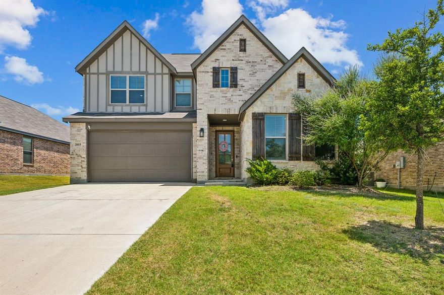 UP TO 1% LENDER CREDIT WITH APPROVED LENDER. No MUD, no PID, Low HOA and Low Tax Rate. Don’t Miss This Incredible Opportunity in Anna, Texas! Welcome to this stunning West-facing, move-in-ready home with a spacious open floorplan and possible assumable loan at 5.375% interest! Located in a quiet neighborhood with a country feel, this home offers the perfect blend of comfort, space, and function. Step inside to soaring ceilings and an abundance of natural light. The flexible layout includes a private guest suite with full bath downstairs—perfect for visitors or multi-generational living. Need a home office, gym, or media room? The flex room with elegant French doors, located downstairs, has you covered. The chef-inspired kitchen is an entertainer’s dream with quartz countertops, built-in oven and microwave, electric cooktop, large corner pantry, and an island with seating for three. The oversized living area features expansive picture windows, creating a bright and welcoming space to gather. Enjoy morning coffee on the East-facing covered patio and relax in the shaded afternoons. The spacious primary suite on the main floor includes a luxurious bath with dual sinks, a garden tub, and a large walk-in shower. The primary closet connects to an oversized laundry room with plenty of storage and space for an extra fridge—plenty of room for storage. Upstairs, you’ll find a huge game room or media space, two generously sized bedrooms, a full bath, and convenient walk-out attic access for HVAC maintenance and extra storage. The home also features a whole home water filtration system and security cameras already installed. No MUD, no PID, Low HOA and Low Tax Rate—and a layout that checks every box. Homes like this don’t come along often—schedule your showing today before it’s gone!