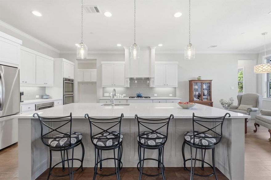 Welcome to this stunning one-story home on a spacious 0.445-acre corner lot in the highly sought-after Brockdale subdivision of Lucas, TX.  Perfectly situated within the award-winning Lovejoy ISD, this residence blends modern elegance, comfort, and functionality for today’s lifestyle.  Step inside to discover an open floor plan designed for effortless living and entertaining. The expansive kitchen is the heart of the home, featuring a massive center island, double ovens, wine chiller, and abundant cabinetry—ideal for family gatherings or hosting friends.  The split-bedroom layout offers privacy and flexibility, with four generously sized bedrooms and three full baths.  The primary suite provides a peaceful retreat, complete with a spa-like bath, over-sized shower and ample closet space.  Enjoy seamless indoor-outdoor living on the covered patio, complete with a cozy fireplace and built-in grill —perfect for relaxing evenings or weekend cookouts.  The three-car garage offers plenty of room for vehicles, storage, or a home workshop.  A mini-split unit was added to heat and cool the two car garage!  Located just minutes from Lake Lavon, scenic trails, and top-rated Lovejoy schools, this Brockdale beauty combines upscale living with small-town charm.  With its large lot, premium finishes, and thoughtful design, this home is truly a must-see!