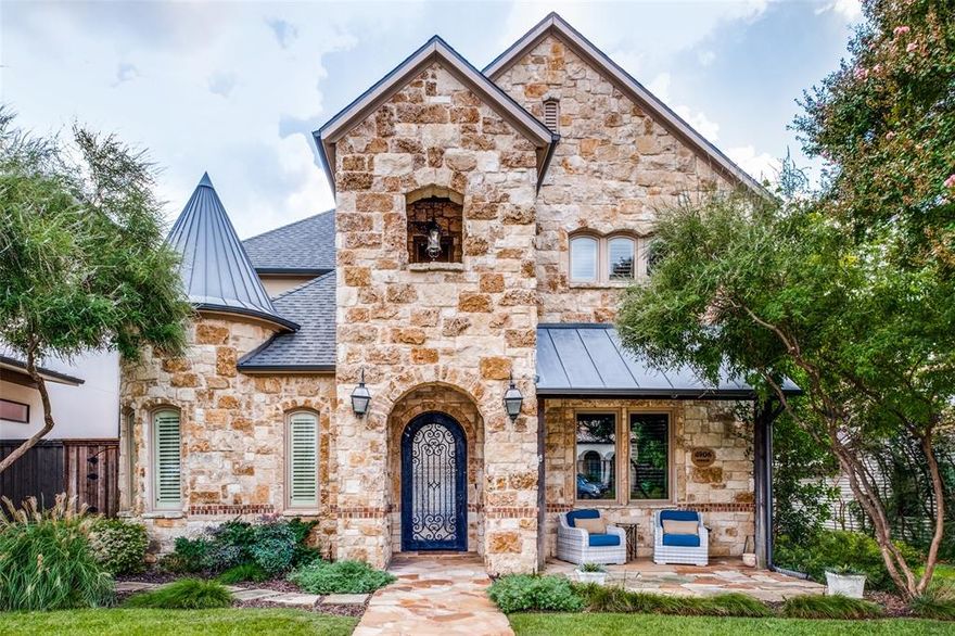 In the heart of Briarwood, one of Dallas’ most desired neighborhoods, experience traditional elegance with french and country touches. From the moment you step inside, you'll be captivated by the grandeur of the open-concept living spaces and soaring ceilings. The breathtaking kitchen features two large islands, an abundance of storage, and the convenience of two dishwashers and dual sinks. The focal point of the kitchen is the impressive range, framed by stunning stone accents and a distinctive copper vent hood that adds a touch of luxury and sophistication. The primary bedroom is just as grand, with a cozy fireplace, private patio, luxurious double shower, and coffee bar. In addition to four bedrooms and baths, there is a temperature controlled wine room, study, workout room, and large second living room with a wet bar. The backyard has a covered patio, turf yard, fire pit area, gated driveway, and covered grilling space. Sauna, cold plunge, and grilling items negotiable!