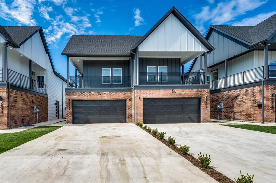 Beautiful contemporary duplex in the newly developed community of Jefferies-Meyers right in the heart of Sunny South Dallas! This gorgeous home features an open concept layout and tons of builder upgrades that are sure to please the most discerning of buyers. The kitchen has waterfall granite countertops, stainless steel appliance and a large kitchen island. Throughout the home you have vinyl wood flooring with ceramic tile in the bathrooms. If having an outdoor escape is important to you this home also comes with a private balcony perfect for enjoying the Dallas skyline. Conveniently located near Fair Park with easy access to multiple major highways - I-30, I-75, I-35S, Dallas North Tollway - and just a hop, skip and jump away from a number of highly ranked bars, restaurants and event centers like the American Airlines Center, the House of Blues and the factory just to name a few!!!
