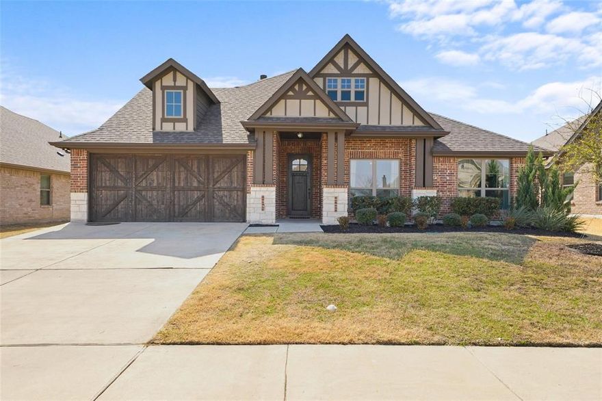 Unlock your freedom with this rare, no HOA gem featuring a dedicated, professional- grade home office. Located in the desirable Garden Valley Farms community of Waxahachie, Texas. Built in 2020, this single-story home offers about 2,361 square feet with three bedrooms, two full baths, and a dedicated study that works well as a home office, 4th bedroom, playroom, or guest space. An open-concept layout connects the living area offering custom built-ins, dining space, and chef's kitchen with beautiful farm sink with a open concept, creating a bright, modern hub for everyday life and entertaining. The kitchen features generous counter space, a built-in custom coffee bar, quartz countertops and direct flow to the dining area, while a separate utility room keeps laundry and storage out of sight. The private primary suite includes its own full bath with two nice size closet space. Additional two bedrooms and a large secondary bath with dual sinks serves ideal for families, guests, or multi-generational living. With all bedrooms and the study on one level, the floor plan supports an easy, low-maintenance lifestyle. Outside, a covered back porch and fenced yard provide a comfortable outdoor extension of your living space for morning coffee, grilling, or quiet evenings. Garden Valley farms is a walkable community with neighborhood green spaces and community parks, offering playgrounds, open lawns, and casual strolls without leaving the subdivision. The location blends quiet neighborhood living with convenience. You are just minutes from US-287 and I-35E for commuting across DFW, close to everyday shopping, dining, and services, and a short drive from Historic Downtown Waxahachie, local restaurants, boutiques, and the Waxahachie Creek Hike & Bike Trail. Served by Waxahachie ISD and surrounded by ongoing investment in parks and amenities, 532 Windrow Lane is well-positioned for today’s buyers.
