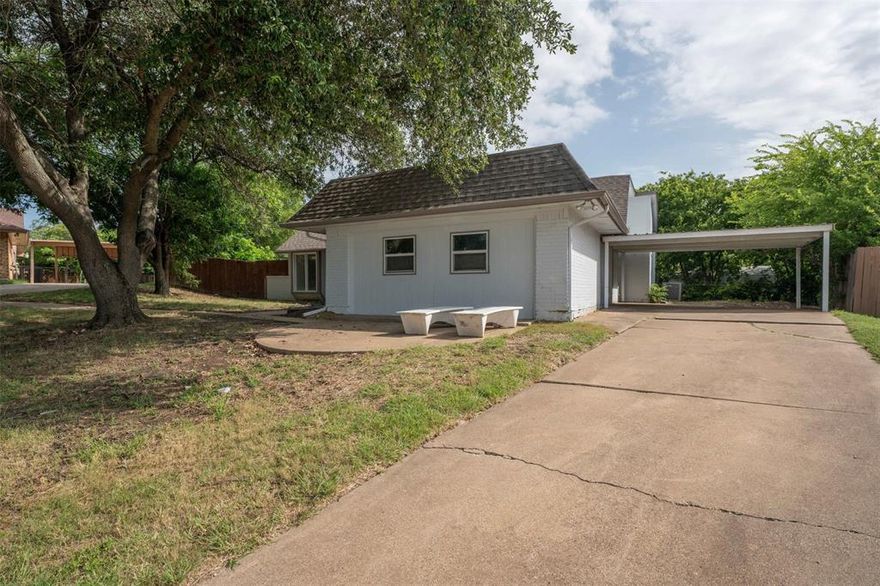 Welcome to this charming 3-bedroom, 2-bathroom home that is located in a peaceful cul-de-sac. This property sits directly across from a lovely park, perfect for outdoor enjoyment. Inside, you'll find an inviting open-concept living area and a well- appointed kitchen ready for your creative touch. The master suite features an ensuite bathroom, while the additional bedrooms are spacious and versatile. The backyard offers plenty of potential for entertaining or relaxation. Enjoy the newly updated landscaping to go with it. This home is move-in ready! Don't miss out! Schedule a tour today to see this Fort Worth gem!