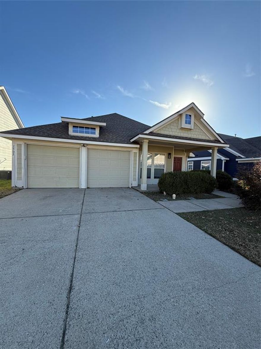 Welcome to this beautifully maintained, freshly painted single-story home located in a desirable McKinney neighborhood. This 3-bedroom, 2-bath residence offers 1,732 square feet of comfortable living space with a functional, open layout.

The spacious living area features a cozy fireplace and flows seamlessly into the dining and kitchen areas, making it ideal for everyday living and entertaining. The primary suite is thoughtfully separated from the secondary bedrooms and includes a private ensuite bath. Two additional bedrooms provide flexibility for family, guests, or a home office.

Enjoy outdoor living with both a covered front porch and a covered back porch—perfect for relaxing or entertaining year-round. Additional highlights include ample natural light, generous storage, and a well-designed floor plan that maximizes space.

Conveniently located near shopping, dining, schools, and major roadways, this home offers both comfort and accessibility. Don’t miss this opportunity to lease a well-appointed home in McKinney.