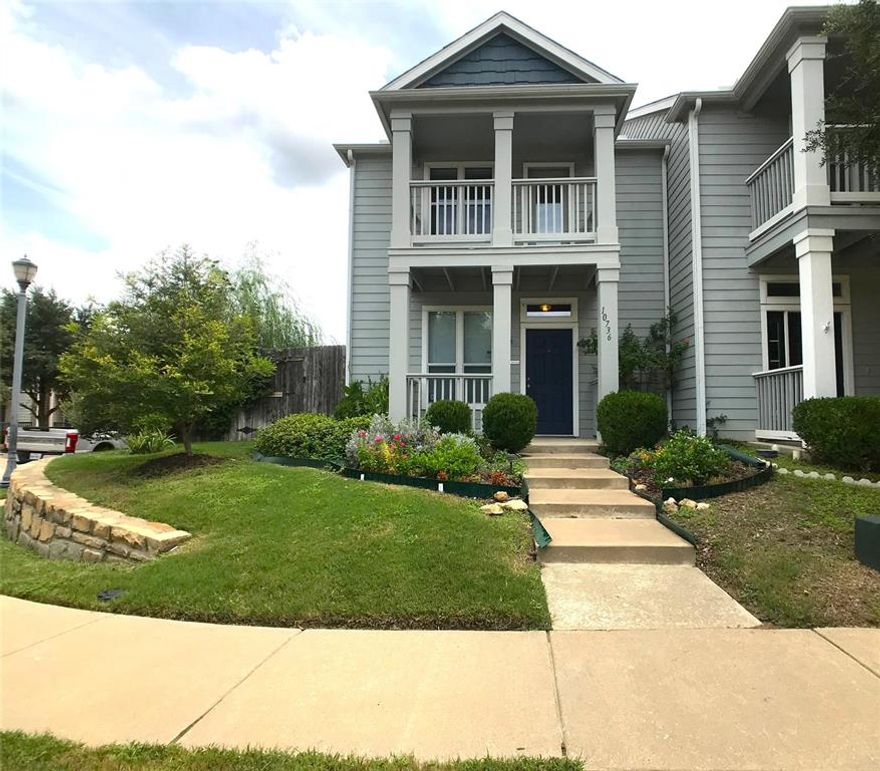 Charming Craftsman-Style Townhome in Keller ISD!

Welcome to this beautifully maintained craftsman-style townhouse offering comfort, convenience, and an unbeatable location in the heart of the Alliance area. Situated on a desirable corner lot, this home provides extra space and added privacy, along with a detached two-car garage for convenience and storage.

Recent upgrades make this home truly move-in ready, including NEW interior paint, NEW carpet in the bedrooms and stairwell, and updated lighting fixtures and hardware throughout, giving the home a fresh, modern feel while maintaining its warm craftsman charm.

Downstairs, you’ll find a spacious living room featuring a cozy wood-burning fireplace, perfect for relaxing evenings at home. A built-in desk area offers the ideal work-from-home or study space. The open layout also includes a bright kitchen, a full breakfast nook for casual dining, and a convenient half bath for guests.

Upstairs, both generously sized bedrooms feature walk-in closets and private en-suite full bathrooms....ideal for roommates, guests, or family members who appreciate their own space and privacy.

Step outside to enjoy a backyard with plenty of room for pets, playtime, or cooking out with family and friends.

The community amenities truly makes this home shine. The HOA includes access to a huge resort-style pool, a kiddie pool with splash pad, scenic ponds, nature walking trails, and even basketball and tennis courts, offering something for everyone.

Located in highly regarded Keller ISD and just steps from restaurants, shopping, and entertainment in the thriving Alliance area, this home offers affordable living without sacrificing lifestyle.

Don’t miss your opportunity to own this fantastic townhome in one of the most convenient locations in Fort Worth!