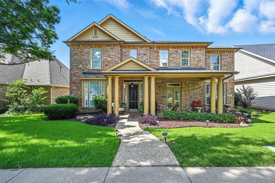 Beautiful Impeccable well-mainted home in the Homestead at Carrollton subdivision, two houses down from Primerose Park.  5 bedroom, 4 bathroom, office and mother in law bedroom down stairs, game room and media room upstairs.  3 car garage  and excellent landscaping front and back of the home.  Kitchen has open layout to both living rooms downstairs. Ready to move in.  A must see!!