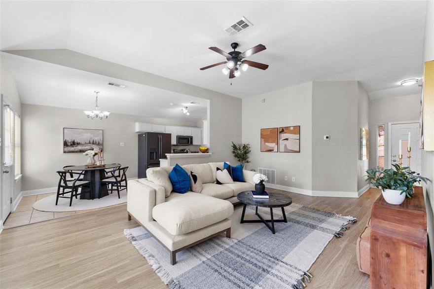 Nestled quietly in an established, tree-lined neighborhood in McKinney, Texas, this charming 3 bed 2 bath move in ready home offers warmth, comfort, and convenience in one delightful package. Located just minutes from Baylor Medical Center of McKinney, the home provides easy access to everyday essentials while maintaining a peaceful residential feel. Inside, you’ll find a bright and cheerful space that has been thoughtfully refreshed. Wood laminate flooring flows seamlessly through the entry, living area, primary bedroom, and kitchen creating a cohesive and low-maintenance layout. The inviting living space is perfect for relaxing or gathering with friends and family, while the kitchen offers functionality with a modern touch. Enjoy new kitchen countertops, fresh paint, and flooring. Mature trees shade the property, enhancing the home’s quiet charm and curb appeal. Conveniently situated with easy access to Highway 75, residents enjoy a short commute and proximity to shopping, dining, and local amenities.

Whether you’re looking for a cozy retreat or a practical home in a desirable location, this move-in ready gem delivers charm, comfort, and accessibility in one beautiful package.