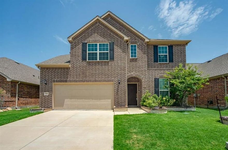 Discover the perfect blend of style, space, and comfort in this inviting 4 bedroom, 2.5 bath home in the award-winning Frisco ISD. Designed for both everyday living and entertaining, the open-concept floor plan features a spacious living room filled with natural light, a dedicated office for working or studying at home, and an upstairs game room where fun and relaxation come together.
The chef’s kitchen opens seamlessly to the living and dining areas, making gatherings a breeze. Retreat to the oversized primary suite, complete with a spa-like bath and a walk-in closet big enough to dream in. Three additional bedrooms provide plenty of room for family and guests.
Step outside to enjoy the covered patio, perfect for backyard barbecues or simply unwinding after a long day. With its thoughtful layout, modern finishes, and exceptional location in Frisco ISD, this home is truly move-in ready and waiting for you!