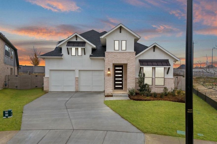 MLS# 21143600 - Built by Coventry Homes - Const. Completed Jan 02 2026 ~ Discover this stunning 2,973 sq. ft. one-and-a-half story home on an oversized northwest-facing homesite in the #1 community in McKinney—Painted Tree. Designed for both style and function, this home features an added private study perfect for remote work, a cozy fireplace in the great room, and a dramatic open-to-below view from the upstairs game room, creating a spacious and connected feel. Located in a vibrant, amenity-rich neighborhood with miles of trails and resort-style pools, this home is built by Coventry Homes—recently awarded Builder of the Year—bringing trusted quality and innovation to your doorstep. Experience exceptional living where comfort meets award-winning craftsmanship.